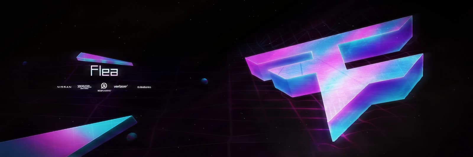 Angular neon graphic
